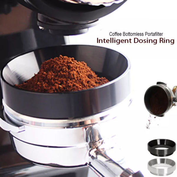 One Two Cup Dosing Ring Portafilter Espresso Machine Stainless Steel - AR5