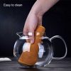 One Two Cups Teko Teh Kaca Tahan Panas dengan Saringan Glass Teapot - BR-352