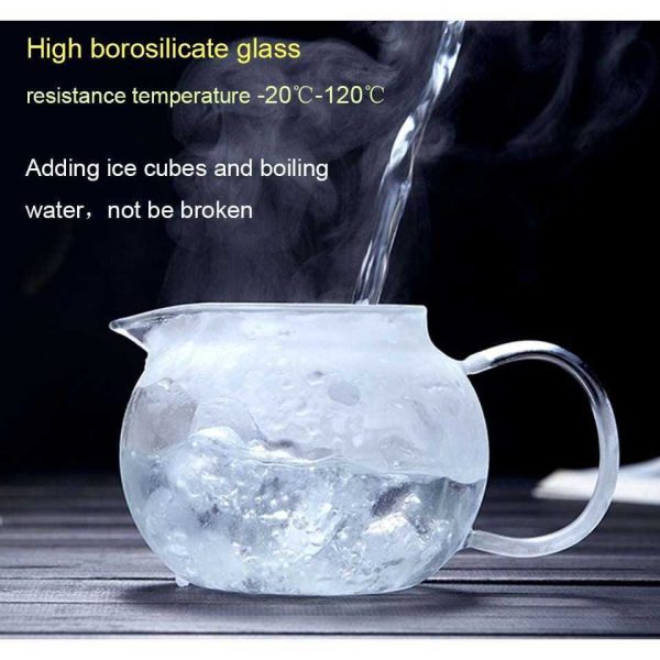 One Two Cups Teko Teh Kaca Tahan Panas dengan Saringan Glass Teapot - BR-352