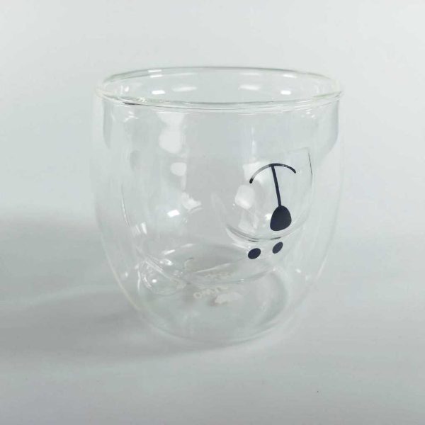 One Two Cups Gelas Beruang Double Wall Glass Insulated Cup 250ml - CIQ38