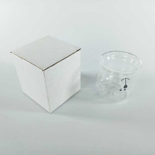 One Two Cups Gelas Beruang Double Wall Glass Insulated Cup 250ml - CIQ38