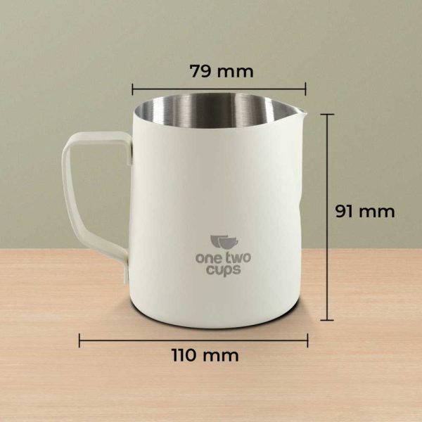 ginee_20241218193358128_4365045570.jpg One Two Cups Milk Jug Frothing Pitcher Stainless Steel 304 350ml - L-350