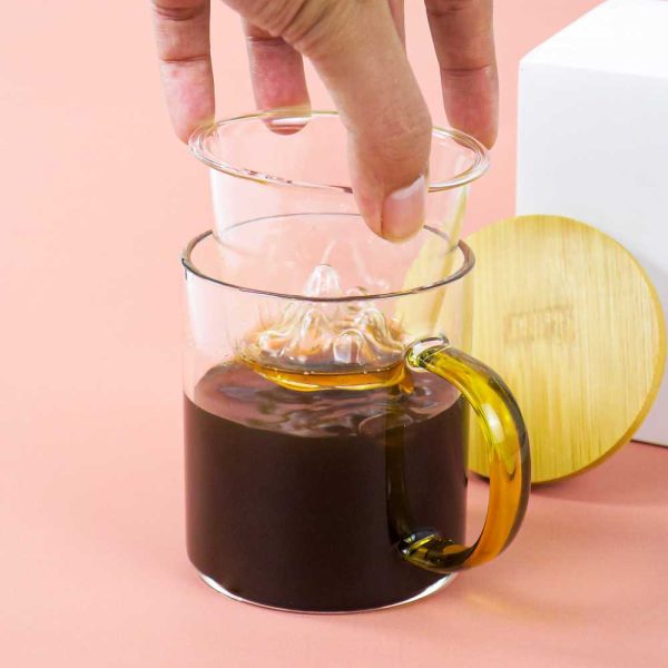 One Two Cups Gelas Minuman Teh 350ml with Filter - JJK8787