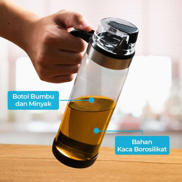 One Two Cups AN RUI Botol Minyak Cooking Oil Seasoning Bottle 550ml - YH-033
