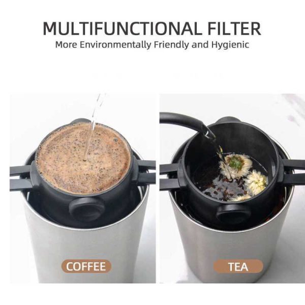 One Two Cups Filter Penyaring Kopi Portable Cone Coffee Dripper F-402