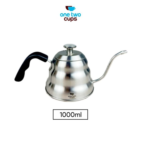 One Two Cups Coffee Maker Pot Drip Teko 1L with Thermometer