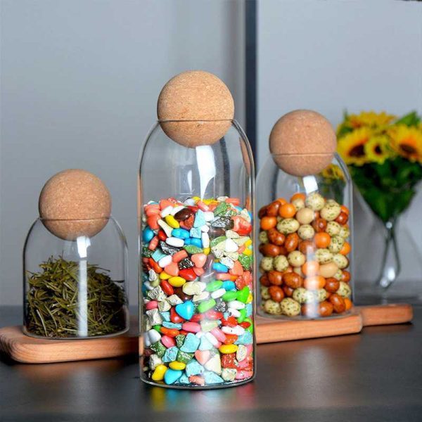 One Two Cups Toples Kaca Penyimpanan Makanan Glass Storage Jar - E1 - 500 ML