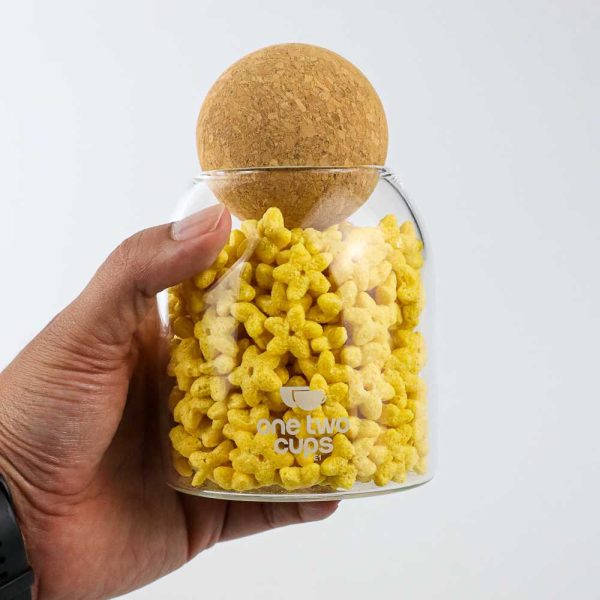 One Two Cups Toples Kaca Penyimpanan Makanan Glass Storage Jar - E1 - 500 ML