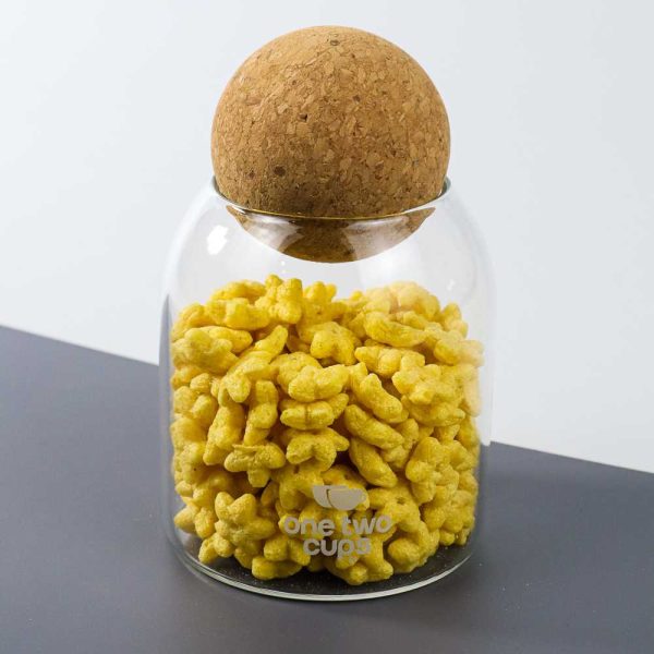 One Two Cups Toples Kaca Penyimpanan Makanan Glass Storage Jar - E1 - 500 ML