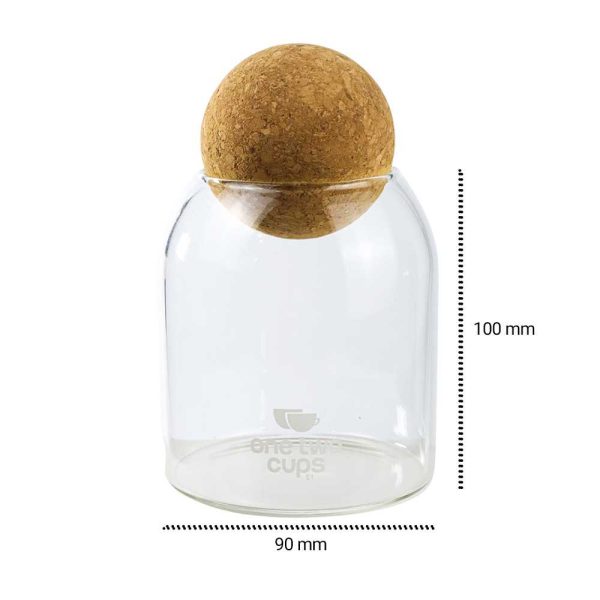 One Two Cups Toples Kaca Penyimpanan Makanan Glass Storage Jar - E1 - 500 ML