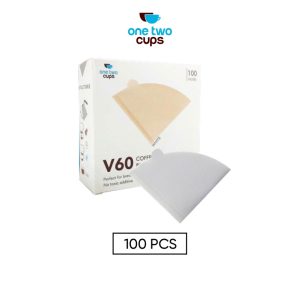 One Two Cups Kertas Filter Saringan Kopi V60 Drip 1-2 Serve 100PCS V40