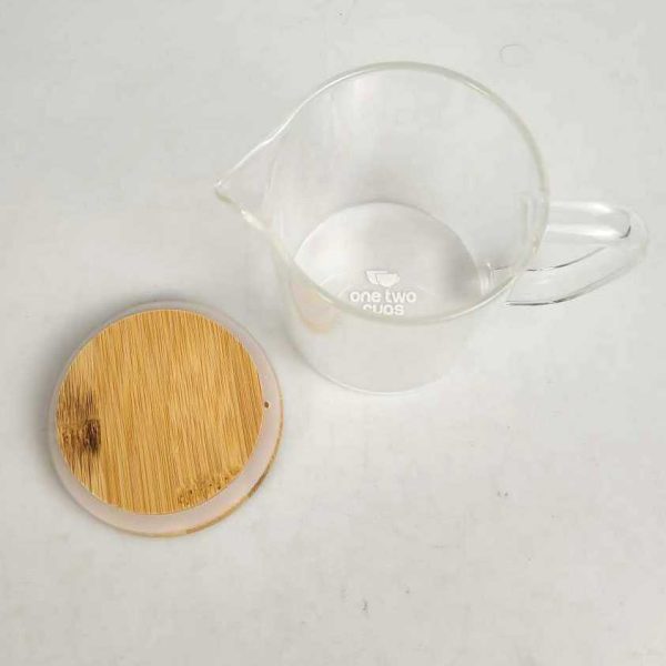 One Two Cups Teko Pitcher Teh Kopi Jus Borosilicate Glass - GG-18 - 350 ML
