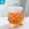 One Two Cups Gelas Cangkir Teh Tea Cup Mug 300ml with Infuser Filter - C224 - 300ML