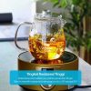 One Two Cups Teko Pitcher Glass Teapot Japanese Style Tea Infuse - CV102