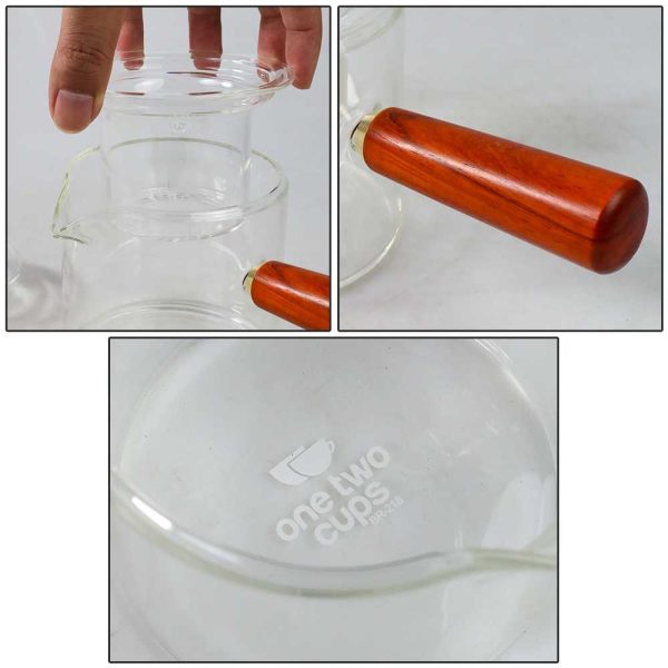 One Two Cups Teko Pitcher Teh Chinese Teapot 500ml Saringan Infuser - BR-218
