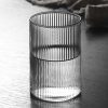 One Two Cups Gelas Wine Juice Japanese Striped Heat Resistant 450ml - SF-455