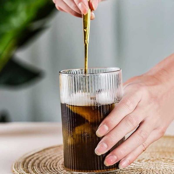 One Two Cups Gelas Wine Juice Japanese Striped Heat Resistant 450ml - SF-455