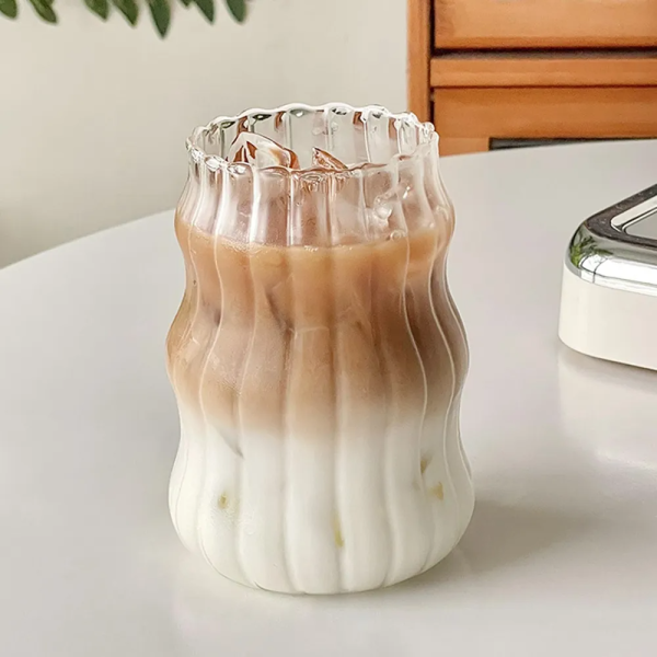 One Two Cups Gelas Kaca Borosilicate Aesthetic Coffee Glass - GK23