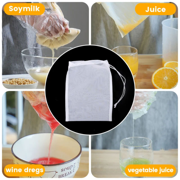One Two Cups Kain Saringan Susu Kedelai Nilon Serut Reusable Mesh 500 - ZR500