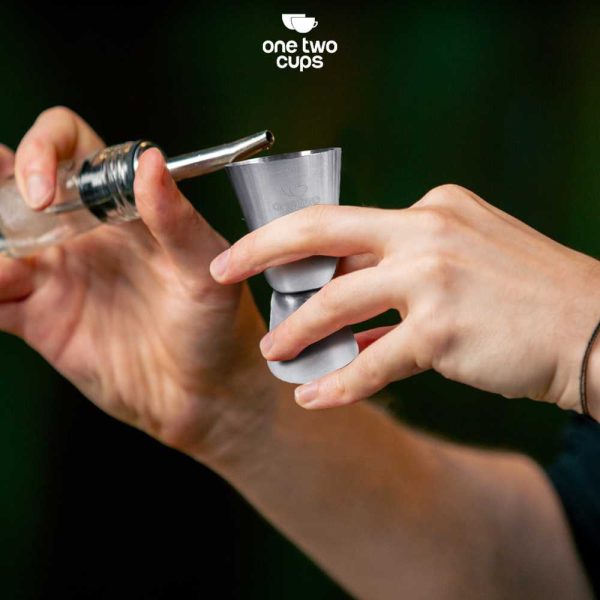 One Two Cups Gelas Ukur Bartender Double Jigger Measuring Cup - KM2