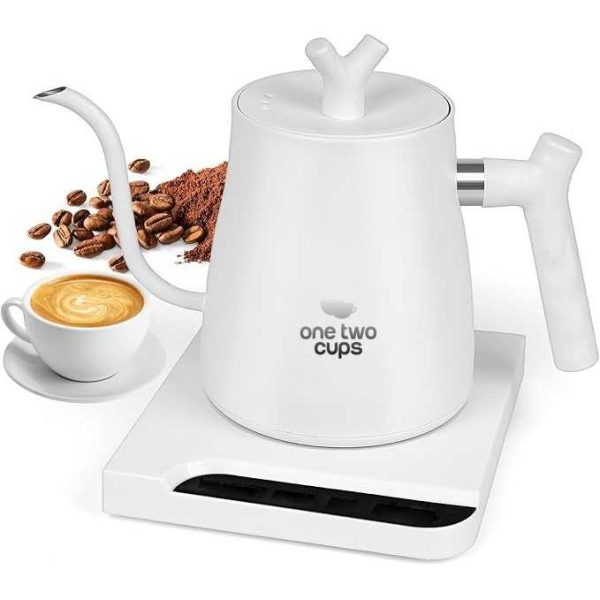 One Two Cups Teko Listrik Kopi Pemanas Air Leher Angsa 1000W 1L - HR-462