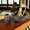 One Two Cups Set Matcha Teh 4in1 Chasen Whisk Chawan Chashaku Chakoshi - N41