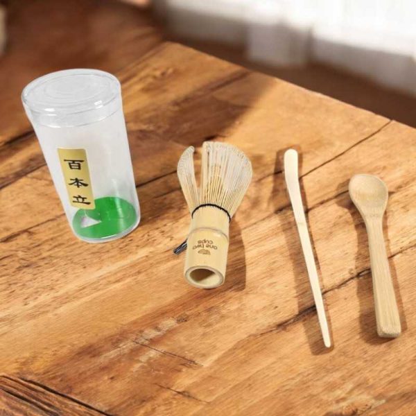 One Two Cups Chasen Bamboo Whisk Matcha Pengaduk Teh Jepang 3in1 - WT03