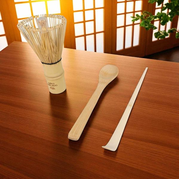 One Two Cups Chasen Bamboo Whisk Matcha Pengaduk Teh Jepang 3in1 - WT03