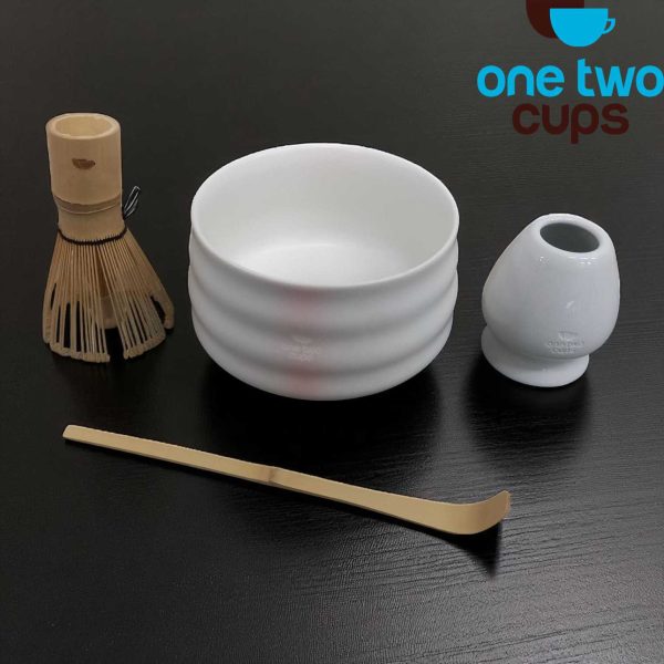 ginee_20251121173218514_0970052444.jpg One Two Cups Set Mangkuk Teh Matcha Chasen Chawan Chashaku 4in1 - NA-1451