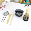 One Two Cups Set Matcha Teh 6in1 Chasen Whisk Chawan Chashaku Chakoshi - DB06