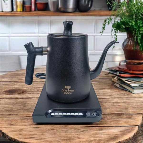 One Two Cups Teko Listrik Kopi Pemanas Air Leher Angsa Kettle 1000W 1L - HR-462