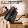 One Two Cups Teko Listrik Kopi Pemanas Air Leher Angsa Kettle 1000W 1L - HR-462