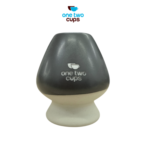 One Two Cups Stand Chasen Holder Matcha Whisk Japanese Tea Ceramic - OC578