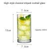 One Two Cups Gelas Kaca Aesthetic Kopi Teh Striped Crystal Glass 445ml - EL-45