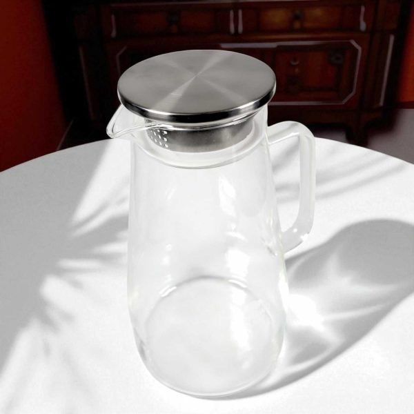 ginee_20251126120905529_1375145351.jpg One Two Cups Teko Pitcher Kaca Tahan Panas Api Water Jug 1.9L - SL330