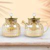 One Two Cups Teko Teh Pitcher Teapot Tahan Panas Api Borosilicate 1L - BR-383