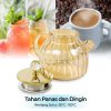 One Two Cups Teko Teh Pitcher Teapot Tahan Panas Api Borosilicate 1L - BR-383
