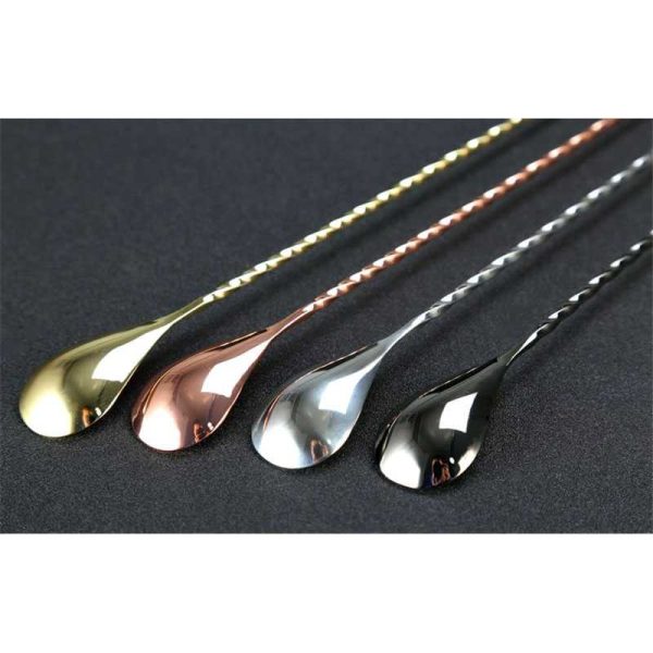 ginee_20251126121116365_2380096066.jpg One Two Cups Long Bar Spoon Cocktail Sendok Pengaduk Panjang 30.5cm - BD16