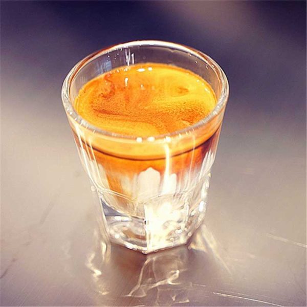 One Two Cups Gelas Kaca Aesthetic Kopi Dirty Latte Espresso Glass - LF-33