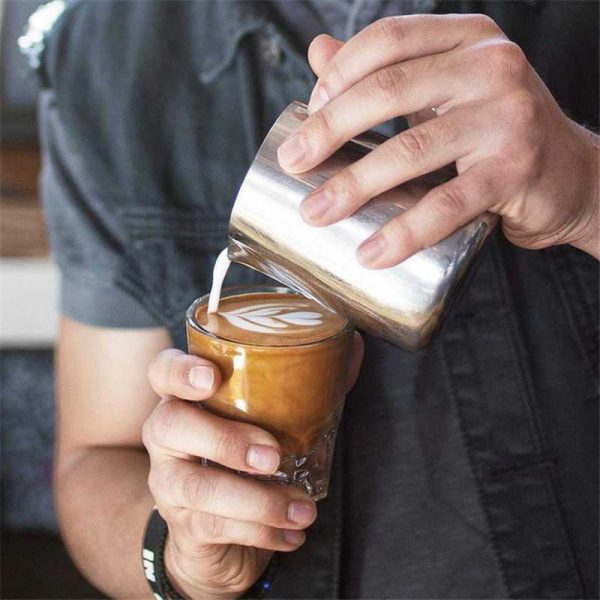 One Two Cups Gelas Kaca Aesthetic Kopi Dirty Latte Espresso Glass - LF-33
