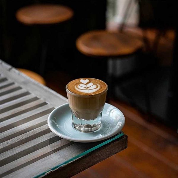 One Two Cups Gelas Kaca Aesthetic Kopi Dirty Latte Espresso Glass - LF-33