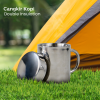 One Two Cups Cangkir Kopi Stainless Steel Tahan Panas Double Wall Mug - H-860