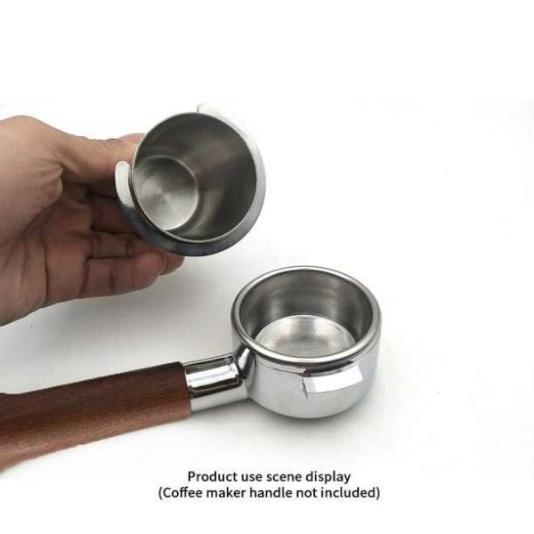 One Two Cups Dosing Cup Portafilter Espresso Machine Stainless 53mm - V-53