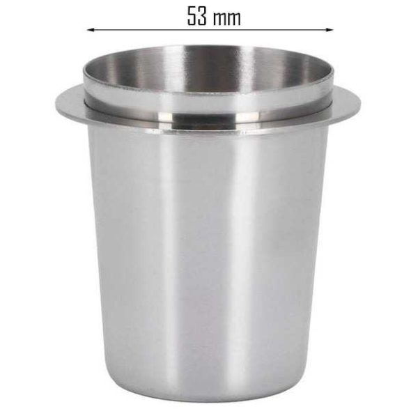 One Two Cups Dosing Cup Portafilter Espresso Machine Stainless 53mm - V-53