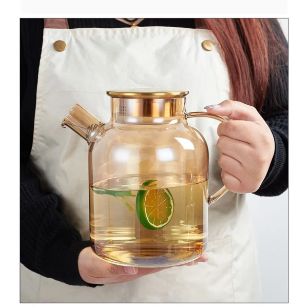 One Two Cups Teko Teh Kaca Tahan Panas Api Teapot Borosilicate Glass - TK13