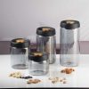 One Two Cups Toples Kaca Penyimpanan Biji Kopi Vacuum Sealed Lid - SE41-Gray