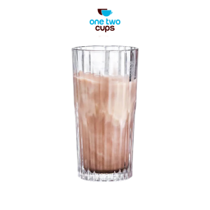 One Two Cups Gelas Kaca Aesthetic Kopi Teh Simple Striped Glass - J15