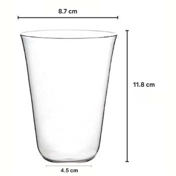 One Two Cups Gelas Kaca Aesthetic Kopi Teh Ultra Thin Glass 370ml - KM518