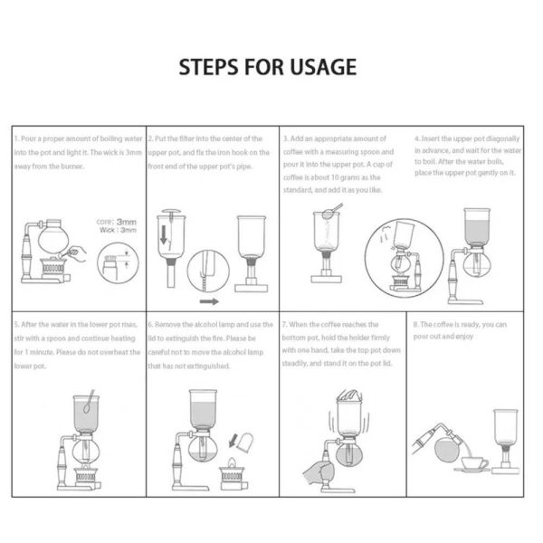 ginee_20251126123450582_6004163748.jpg One Two Cups Syphon Coffee Maker Manual Brew Vacuum Pot 3 Cups 360ml - JF33