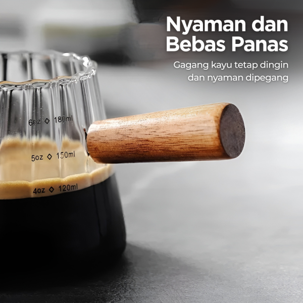One Two Cups Gelas Takar Kopi Espresso Shot Measuring Cup 180ml - KM18
